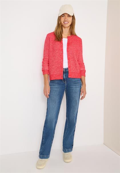 Melange Cardigan fiery red melange