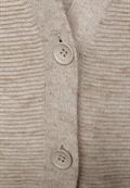 Melange Cardigan oak wood beige heather melange