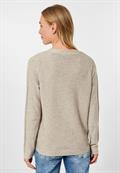 Melange Cardigan oak wood beige heather melange