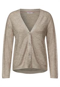 Melange Cardigan oak wood beige heather melange
