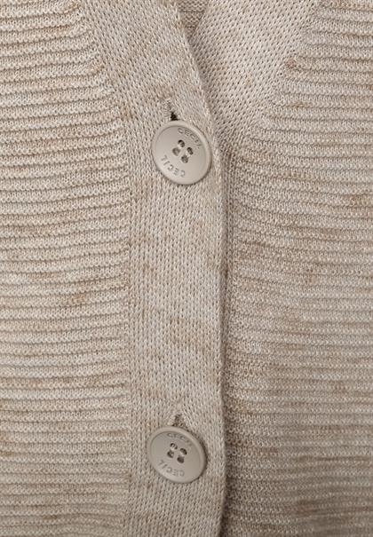Melange Cardigan oak wood beige heather melange