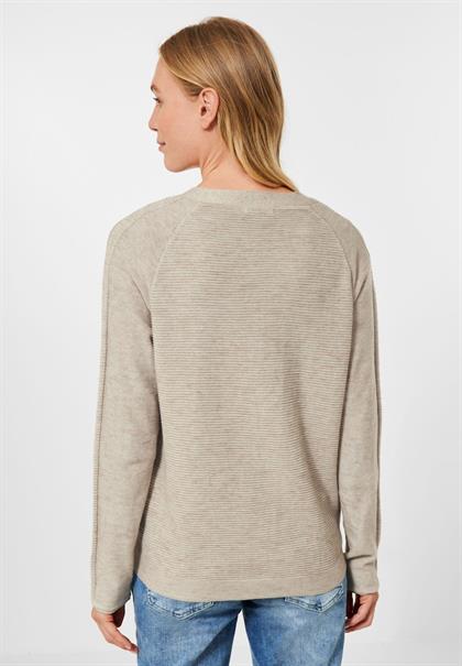 Melange Cardigan oak wood beige heather melange