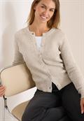 Melange Cardigan toffee cream melange