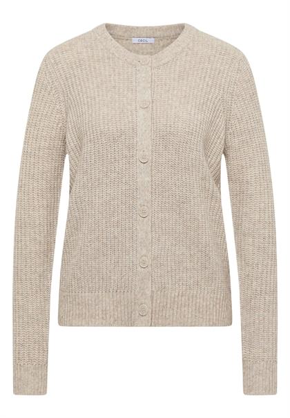 Melange Cardigan toffee cream melange