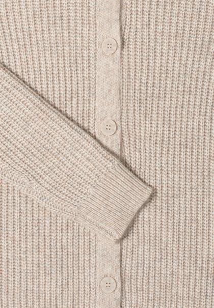 Melange Cardigan toffee cream melange