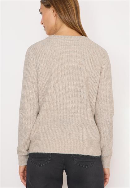 Melange Cardigan toffee cream melange