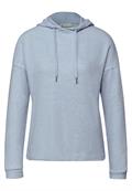 Melange Hoodie Shirt frosted blue mel.