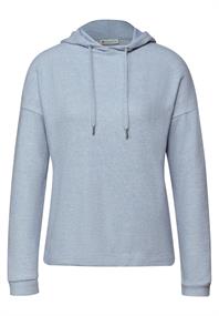 Melange Hoodie Shirt frosted blue mel.