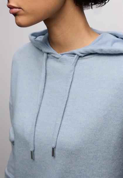 Melange Hoodie Shirt frosted blue mel.