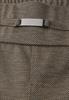 Melange Hose mit Detail darkest brown mel.