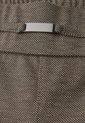 Melange Hose mit Detail darkest brown mel.