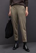 Melange Hose mit Detail darkest brown mel.