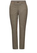 Melange Hose mit Detail darkest brown mel.