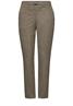 Melange Hose mit Detail darkest brown mel.