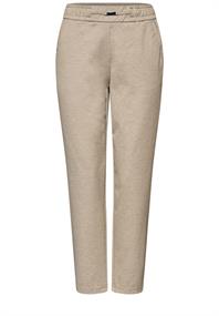 Melange Hose mit Detail sanded beige mel.