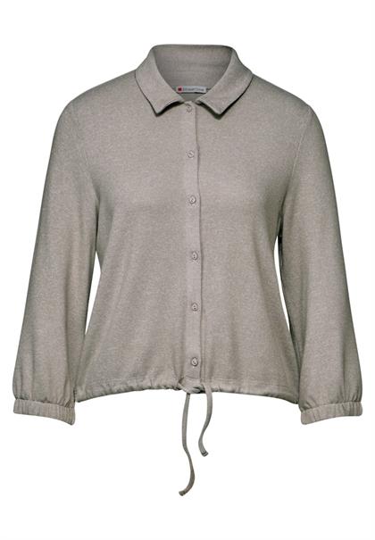 Melange-Look-Jacke breezy beige mel.