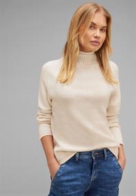 Melange Pullover whisper cream melange