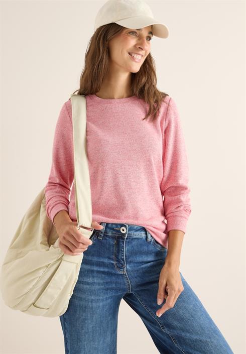 melange-shirt-mit-knöpfen-fiery-red-melange