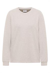 Melange Shirt mit Knöpfen toffee cream melange
