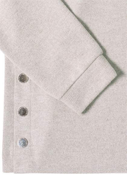 Melange Shirt mit Knöpfen toffee cream melange