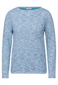 Melange-Shirt multi aqua melange