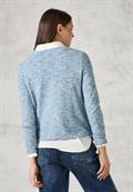 Melange-Shirt multi aqua melange