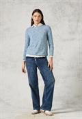 Melange-Shirt multi aqua melange
