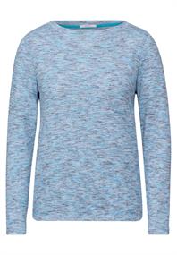 Melange-Shirt multi aqua melange