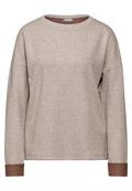 Melange-Shirt rich mocha mel.