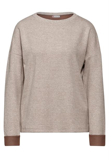 Melange-Shirt rich mocha mel.