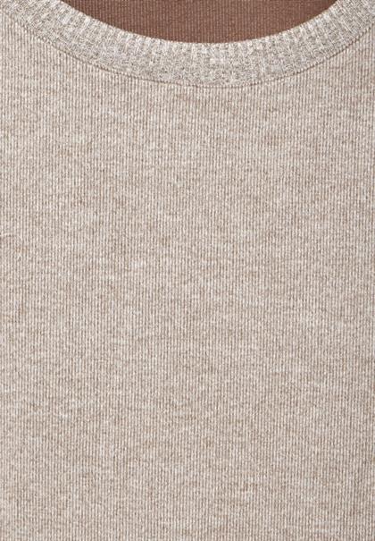 Melange-Shirt rich mocha mel.
