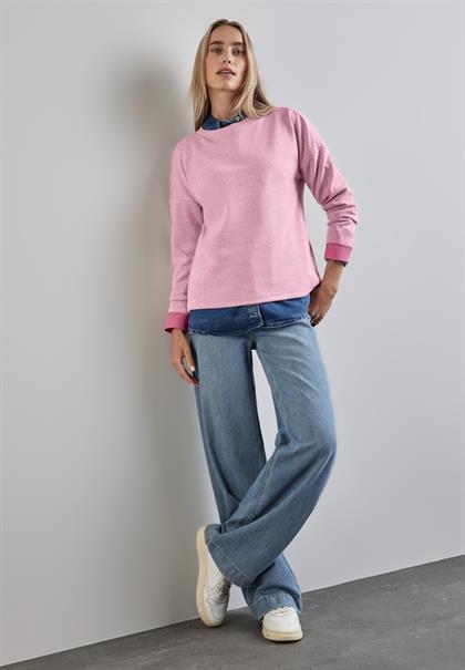 Melange-Shirt sunrise pink mel.