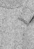 Melange Strickpullover mineral grey melange