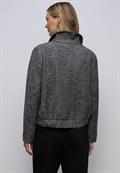 Melierte Jacke black