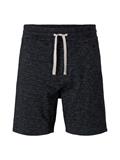 Melierte Sweatshorts black non-solid