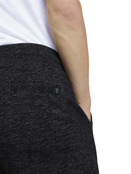 Melierte Sweatshorts black non-solid