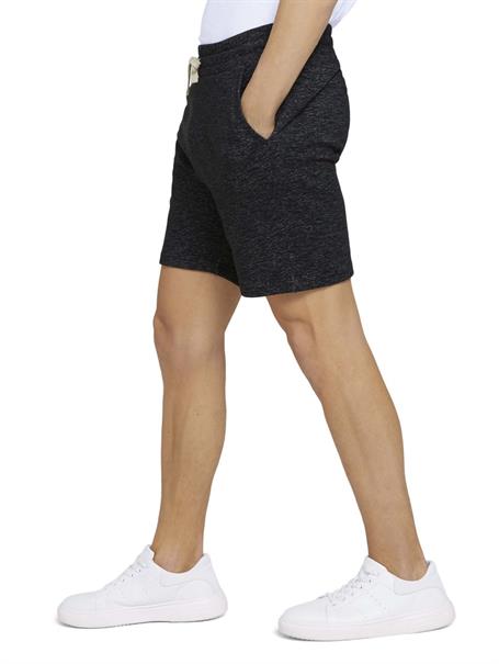 Melierte Sweatshorts black non-solid