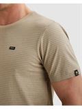 mercerised melange stripe pure cashmere