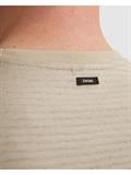 mercerised melange stripe pure cashmere