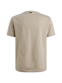 mercerised melange stripe pure cashmere