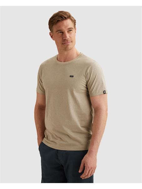 mercerised melange stripe pure cashmere