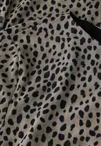 Mesh-Kleid mit Leo-Muster sanded beige