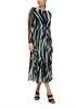 Mesh-Kleid mit Plisseefalten blau