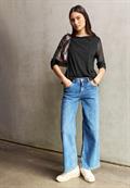 Mesh-Shirt mit Leo-Muster dark auburn brown