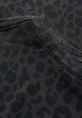 Mesh-Shirt mit Leo-Muster dark auburn brown