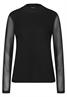 Mesh Turtleneck Shirt black