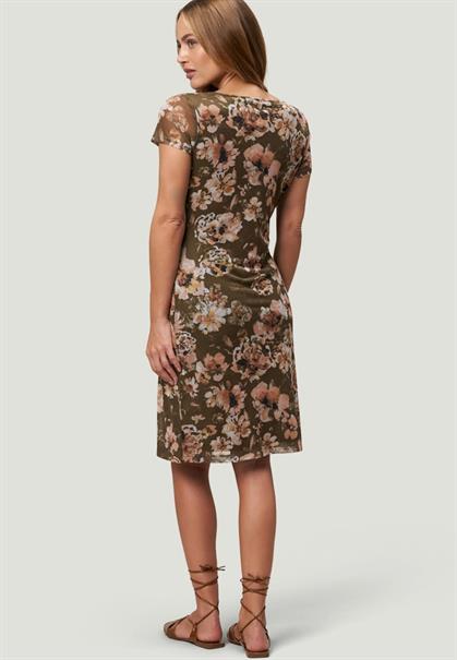 Meshkleid khakicream