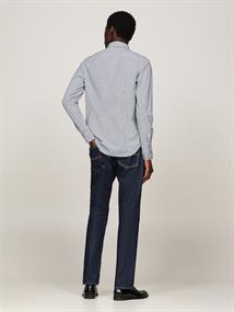 MICRO GINGHAM POPLIN SF SHIRT carbon navy - optic white