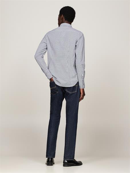MICRO GINGHAM POPLIN SF SHIRT carbon navy - optic white