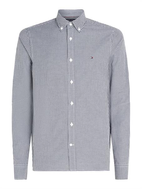 MICRO GINGHAM POPLIN SF SHIRT carbon navy - optic white